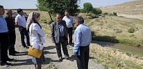 The first meetings of the Smart Waters project on the Tajik side of the Isfana river